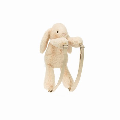 Jellycat Smudge Rabbit Backpack Bag Australia | 623985MSV